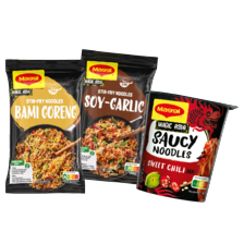 Alle Maggi Asia roerbaknoodles of saucy noodles